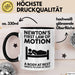 Physiker Tasse Geschenk Newtons Erstes Bewegungsgesetz Trendation