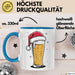 Bier Weihnachtsfeier Tasse Geschenk Lustige Geschenkidee Spruch Blau Trendation
