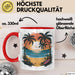 Sommerzeit Tasse Geschenkidee für Sonnenliebhaber Rot Trendation