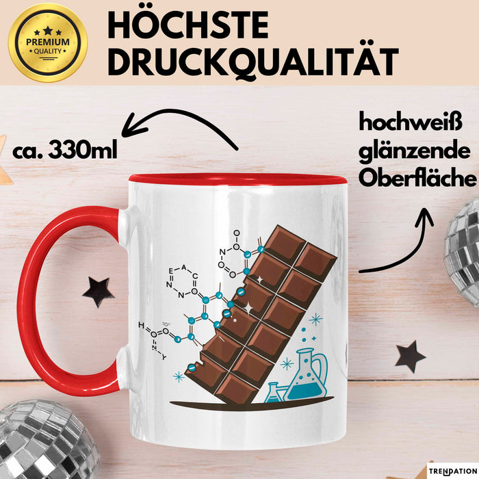 Lebensmittelwissenschaftler Tasse Geschenkidee Rot Trendation