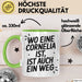 Cornelia Tasse Geschenk Wo Eine Cornelia Ist Ist Auch Ein Weg Geschenkidee Becher mit Name Grün Trendation