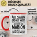 Marion Tasse Geschenk Alle Sagten Das Geht Nicht Aber Dann Kam Marion Und Hat Es Einfach Gemacht Geschenkidee Becher mit Name Rot Trendation
