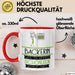 Bäckerin Weil Es Keinen Schöneren Beruf Gibt Tasse Geschenk für Eine Bäckerin Lustig Rot Trendation