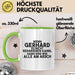Gerhard Tasse Wenn Gerhard Nicht Repariert, Sind Wir Am Arsch Geschenk Grün Trendation