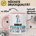 Geschenk für Physikerin Tasse Lustige Geschenkidee Geburtstag Ich Bin Physikerin Ich Darf Das Rosa Trendation