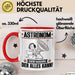 Astronom Tasse Geschenk für Astronom Der Mann Der Alles Kann Geschenkidee zum Geburtstag Rot Trendation