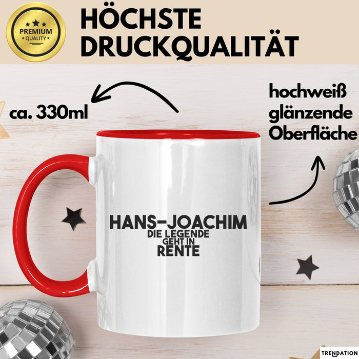 Hans-Joachim Tasse Hans-Joachim – Die Legende Geht In Rente Geschenk