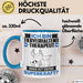 Tierverhaltenstherapeut Tasse Geschenk für Tierverhaltenstherapeut Geburtstag Lustiger Spruch Kaffee-Becher Was Ist Deine Superkraft Blau Trendation