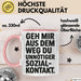 Antisozial Tasse Geschenk Unnoetiger Sozialkontakt Geschenkidee Lustig Sarkasmus Rosa Trendation