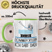 Geschenk für Schwimmsportlerin Tasse Lustige Geschenkidee Geburtstag Ich Bin Schwimmsportlerin Ich Darf Das Grün Trendation