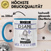 DJane Tasse Geschenk Ich Bin DJane Warum Weil Ich Es Kann Geschenkidee Geburtstag Blau Trendation