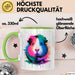 Buntes Meerschweinchen Tierliebhaber Tasse Geschenk Lustige Geschenkidee Spruch Grün Trendation