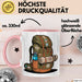 Rucksackreisender Tasse Geschenkidee für Wanderpfad Fans Rosa Trendation