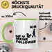 Eichhörnchen Tierliebhaber Tasse Geschenk Lustige Geschenkidee Spruch Ich Meine Follower Grün Trendation