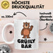 Bär Tierliebhaber Tasse Geschenk Lustige Geschenkidee Spruch Grüßly Bär Weiß Trendation