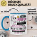 Musiktechnikerin Tasse Geschenk Lustiger Spruch Bitte Erheben Sie Sich Seine Majestät Die Musiktechnikerin Betritt Den Raum Blau Trendation