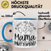 Mutter Geschenk Tasse Mama Du Machst Einen Tollen Job Alles Gute Zum Muttertag Geschenkidee Mütter Kaffee-Becher Blau Trendation