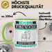 Katzenzüchter Tasse Geschenk für Katzenzüchter Geburtstag Lustiger Spruch Kaffee-Becher Was Ist Deine Superkraft Grün Trendation