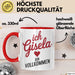 Gisela Tasse Geschenk Ich Bin Vollkommen Gisela Geschenkidee Geburtstag Rot Trendation