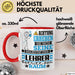 Lehrer Geschenk Tasse Lustiger Spruch Erheben Sie Sich Der Lehrer Betritt den Raum Rot Trendation