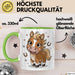Pferdeliebhaber Tasse Geschenkidee für Reitsport Grün Trendation