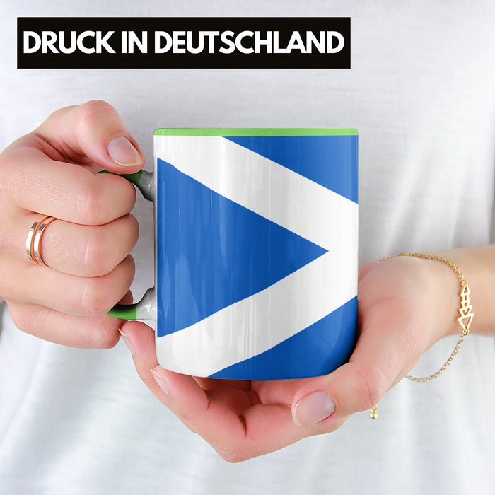 Schottland Flagge Tasse Geschenk Fußball-Fans Europa 3D Alloverprint Grün Trendation