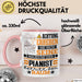 Pianist Geschenk Tasse Lustiger Spruch Erheben Sie Sich Der Pianist Betritt den Raum Rosa Trendation