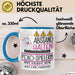 Polo-Spielerin Tasse Geschenk Lustig Abstand Halten Hochleistungs-Polo-Spielerin Mit Drang Zur Perfektion Bei Der Arbeit Blau Trendation
