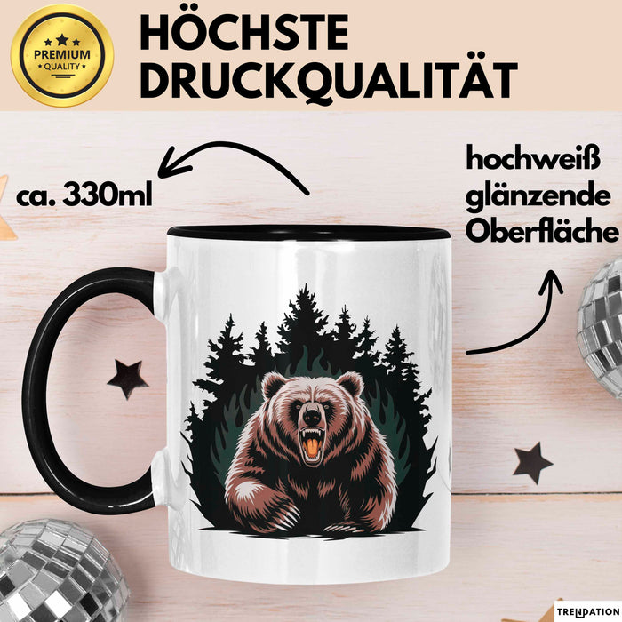 Bärenliebhaber Tasse Geschenkidee für Naturliebhaber Trendation