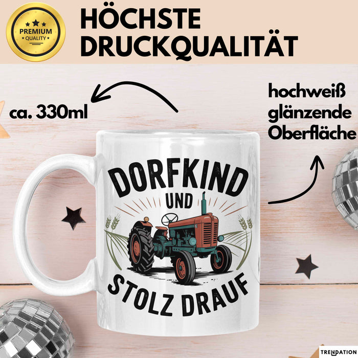 Landwirt Tasse Geschenk Lustige Geschenkidee Spruch Weiß Trendation