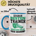 Geschenk Tasse Nur Die Besten Trainer Kriegen Diese Tasse Spruch Geschenkidee Blau Trendation