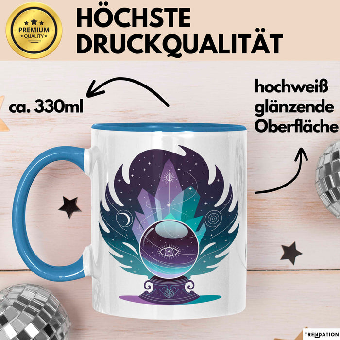 Spiritueller Suchender Tasse Geschenkidee für Innere Reise Blau Trendation