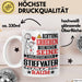 Stiefvater Geschenk Tasse Lustiger Spruch Erheben Sie Sich Der Stiefvater Betritt den Raum Weiß Trendation