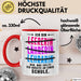 Lehrer Unterricht Tasse Geschenk Lustige Geschenkidee Spruch Ich Bin Lehrerin Ach Was Soll'S Ich Arbeite An Einer Schule Rot Trendation
