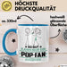 Pop-Fan Geschenk Tasse So Gut Kann Nur Ein Pop-Fan Aussehen Geschenkidee Kaffee-Becher Blau Trendation