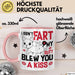 Boxer Tasse Geschenk Valentinstag I Didn't Fart My Butt Blew You A Kiss Geschenkidee Hundebesitzer Liebe Kaffee-Becher Rosa Trendation