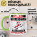 Motorradfahrer Tasse Geschenk für Motorradfahrer Geburtstag Lustiger Spruch Kaffee-Becher Was Ist Deine Superkraft Grün Trendation