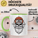 Nautischer Totenkopf Seemann Tasse Geschenk Lustige Geschenkidee Spruch Moin Grün Trendation