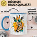 Giraffe Mit Sonnenbrille Tasse Geschenk Lustige Geschenkidee Spruch Blau Trendation