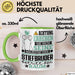Stiefbruder Geschenk Tasse Lustiger Spruch Erheben Sie Sich Der Stiefbruder Betritt den Raum Grün Trendation