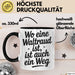 Waltraud Tasse Geschenk Wo Eine Waltraud Ist Ist Auch Ein Weg Geschenkidee Becher mit Name Schwarz Trendation