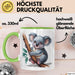 Koala Tierliebhaber Tasse Geschenk Lustige Geschenkidee Spruch Grün Trendation