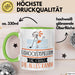 Eishockeyspielerin Geschenk Tasse Becher Die Frau Die Allen Kann Geschenkidee für eine Eishockeyspielerin Lustig Grün Trendation