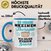 Witzige Tasse Geschenk Ich Brauche Keine Therapie Nur In Die Sauna Blau Trendation