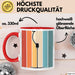 Ski Tasse Geschenk Grafik Skilift Becher Rot Trendation