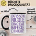 Nicole Tasse Geschenk Dat Is Son Nicole Ding Raffste Eh Nicht Geschenkidee Schwarz Trendation