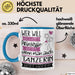 Tänzerin Tasse Geschenk Spruch Wer Will Schon Prinzessin Sein Wenn Man Auch Tänzerin Sein Kann Blau Trendation