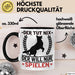 Hund Tasse Geschenk Kaffee-Becher Hunde-Besitzer Geschenkidee Schwarz Trendation