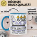 Plattenladenbesitzerin Tasse Geschenk Lustig Abstand Halten Hochleistungs-Plattenladenbesitzerin Mit Drang Zur Perfektion Bei Der Arbeit Blau Trendation