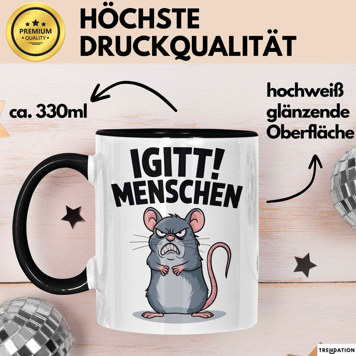 Sarkastisch Sarkasmus Introvertiert Tasse Geschenk Lustige Geschenkidee Spruch Igitt Menschen Trendation